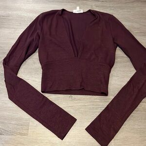Wilfred free burgundy top . Size XS